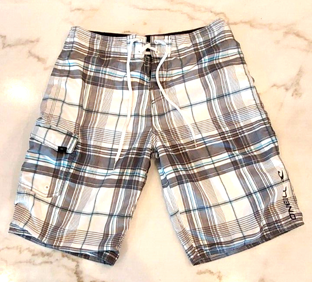 O'Neill Men's Shorts 31" Board Santa Cruz Surf Logo Swim Cargo Beach Surfing